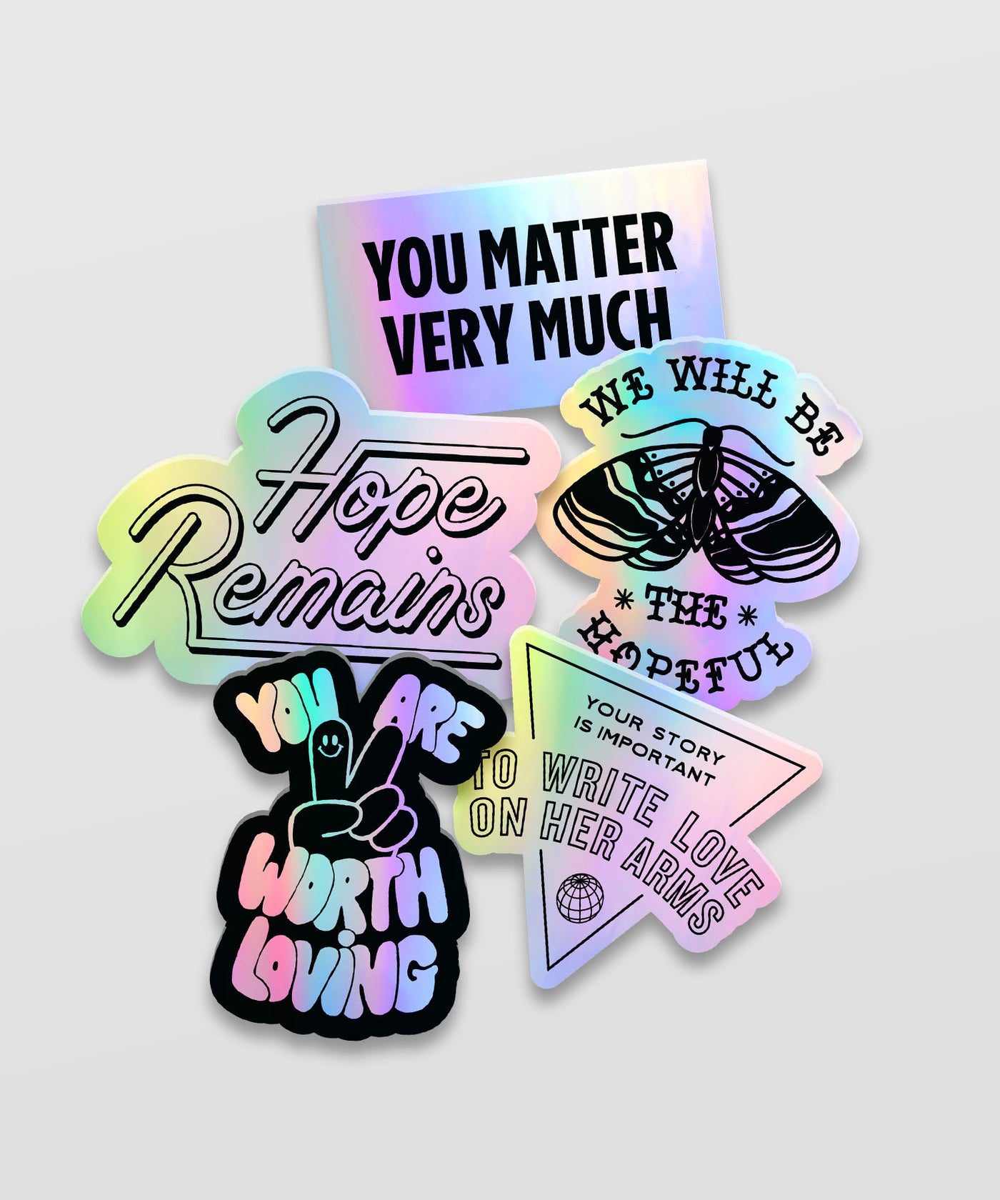 Hope Remains Holographic Sticker Pack