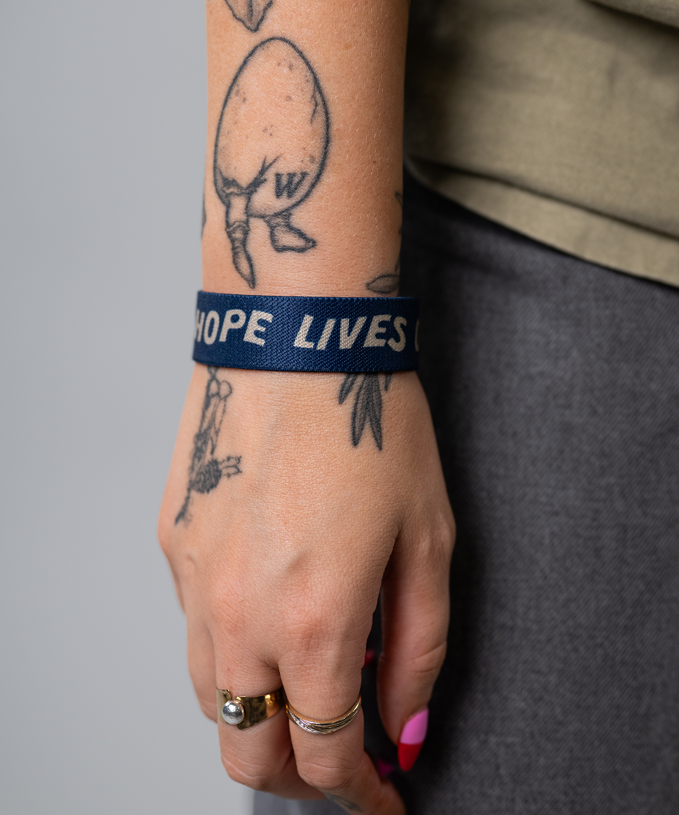 Hope Lives On Woven Bracelet