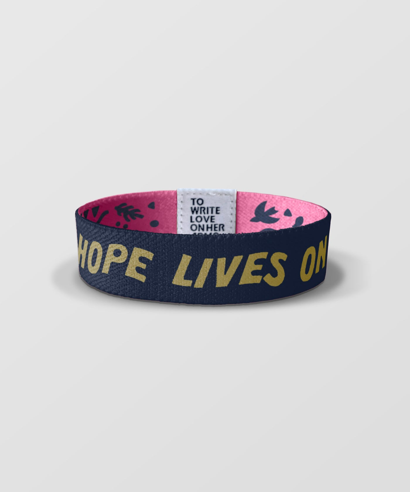 Hope Lives On Woven Bracelet