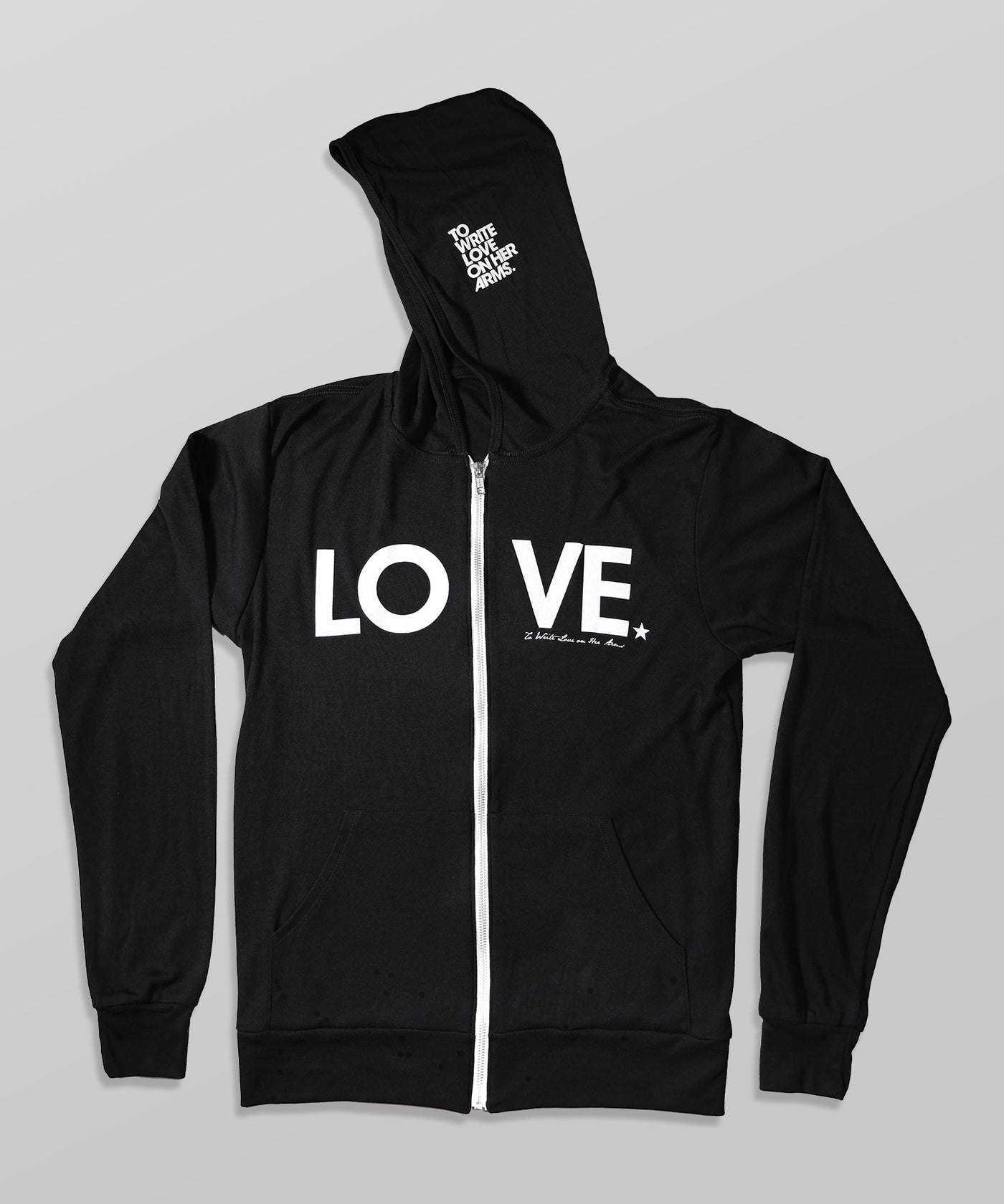 LOVE Lightweight Zip Hoodie