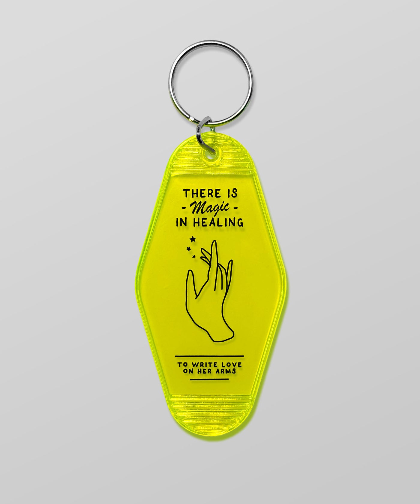 Magic Hotel Keychain – To Write Love on Her Arms.