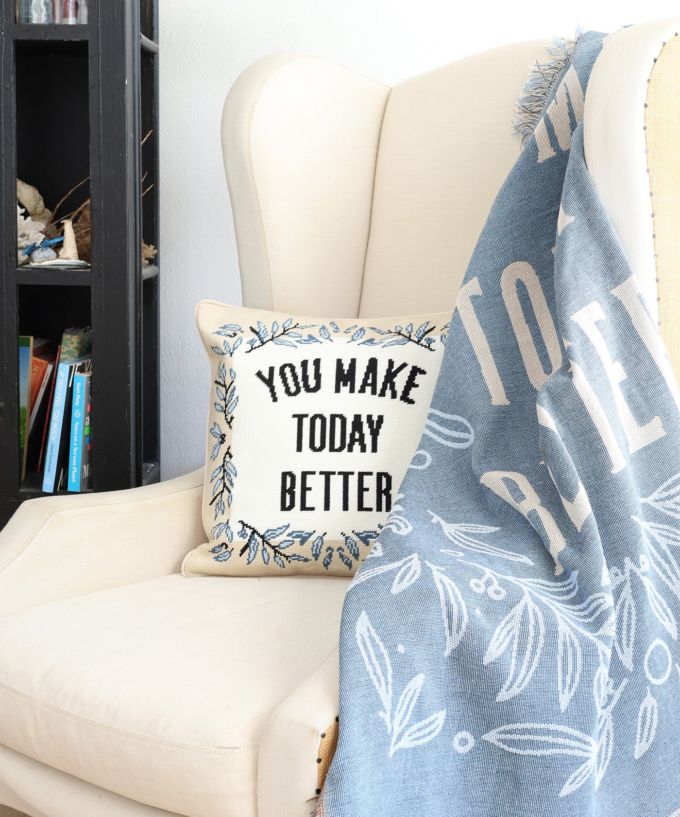 You Make Today Better Needlepoint Pillow