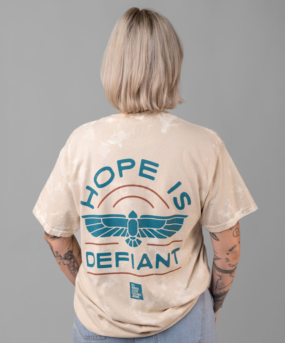 Falcon Bleach-Dye Shirt – To Write Love on Her Arms.