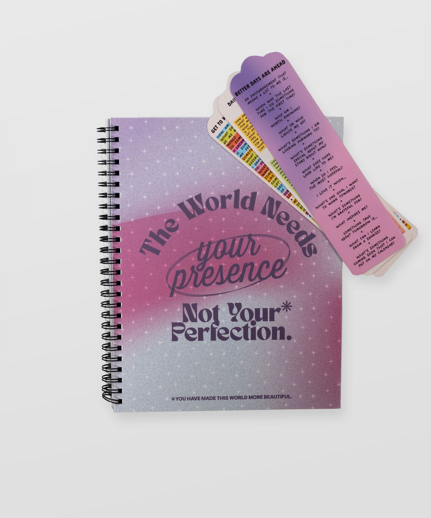 The World Needs You Journal + Guided Bookmark Bundle