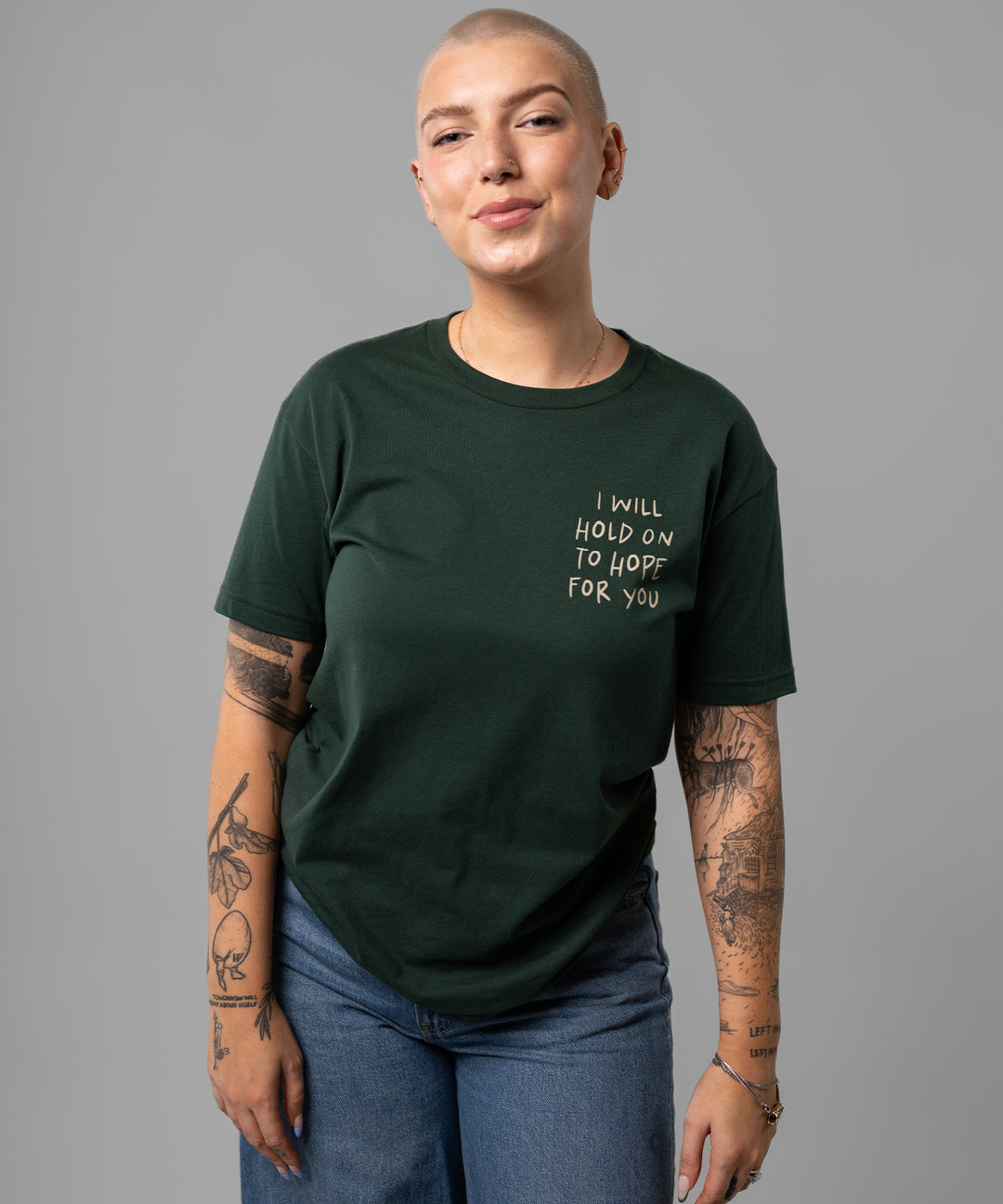 ★MIM the wardrobe★ Dear World LOVE T-Shirt Black MW251HT8B T-shirts & tops - My Dear Clothing