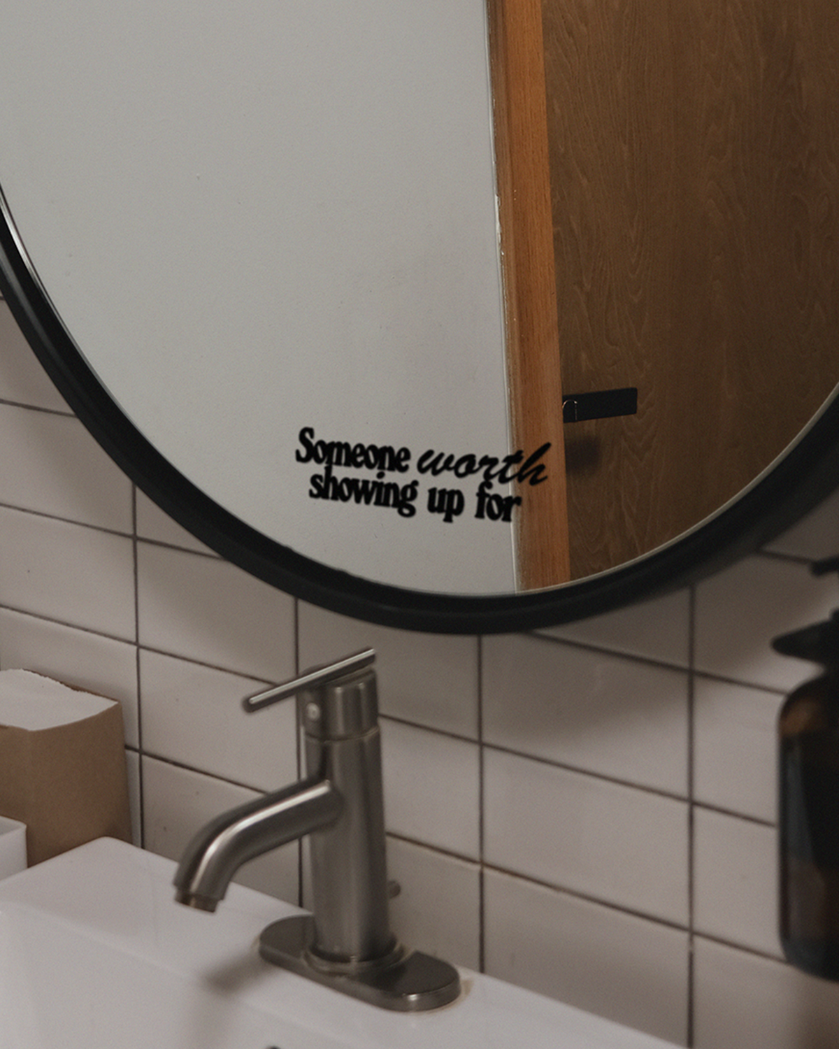 Show Up Mirror Decal