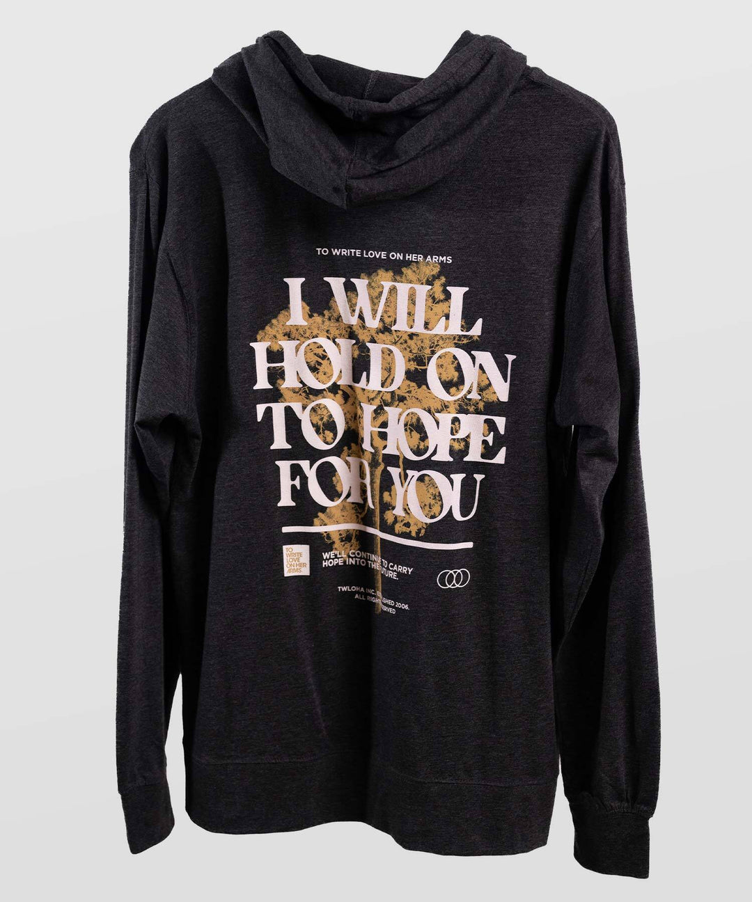 Pine Lightweight Zip Hoodie To Write Love on Her Arms