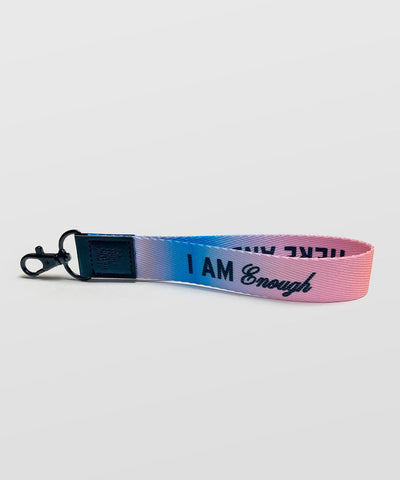 Enough Here and Now Wristlet Keychain