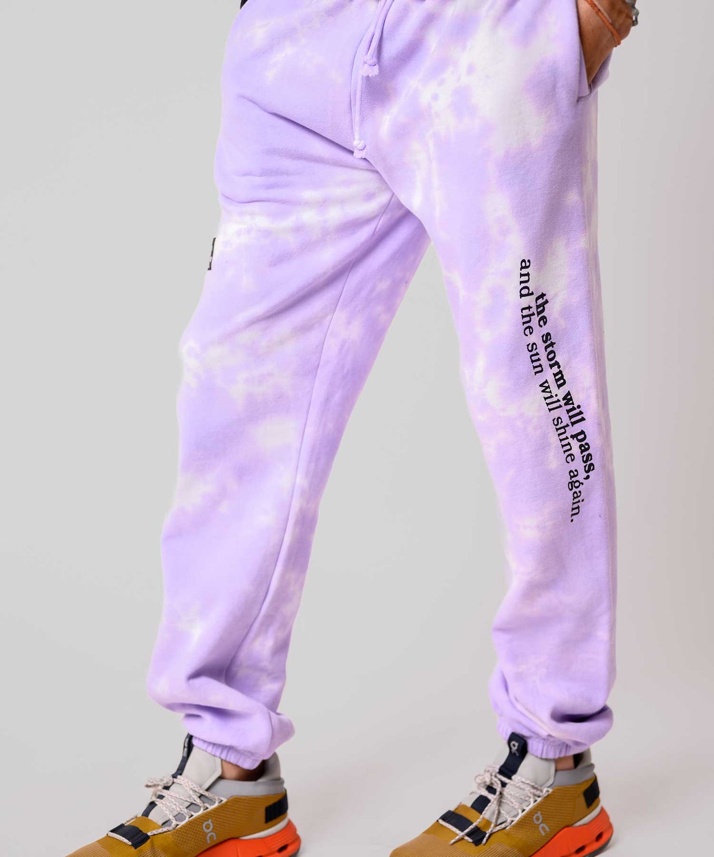 Radiant Lilac Hand-Dyed Sweatpants