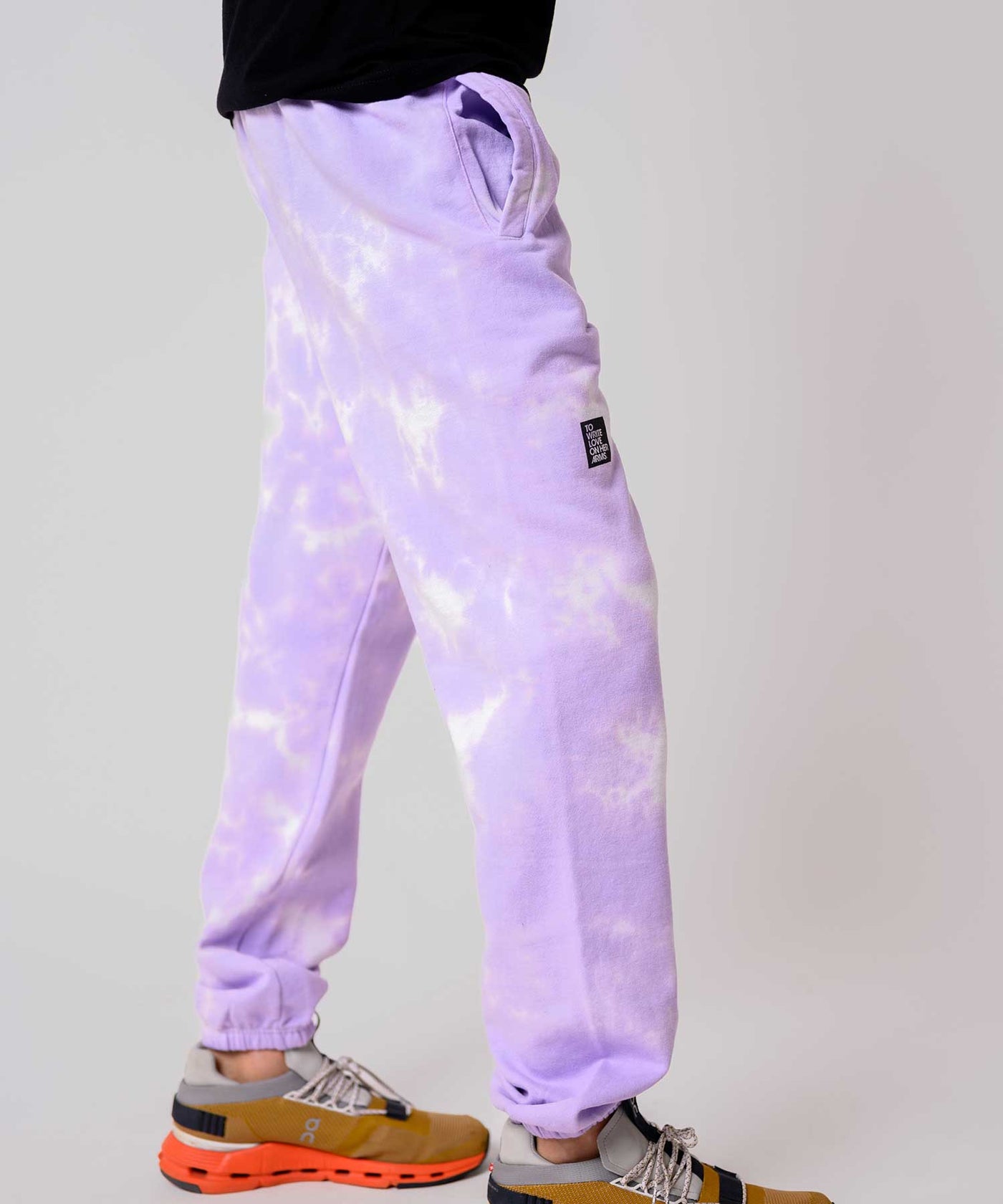 Radiant Lilac Hand-Dyed Sweatpants
