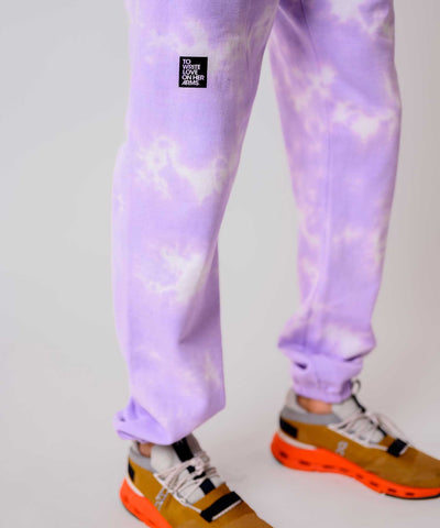 Radiant Lilac Hand-Dyed Sweatpants
