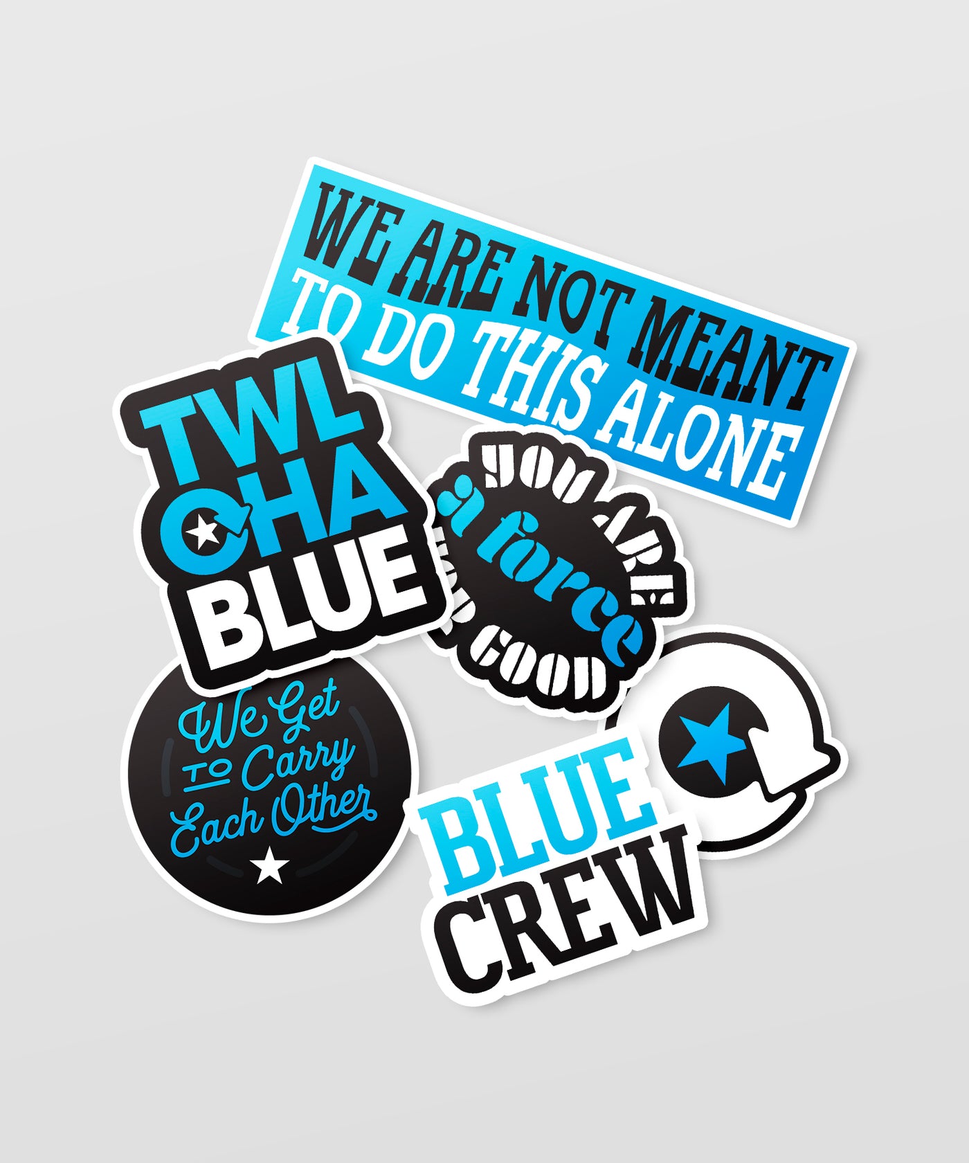 TWLOHA Blue Sticker Pack
