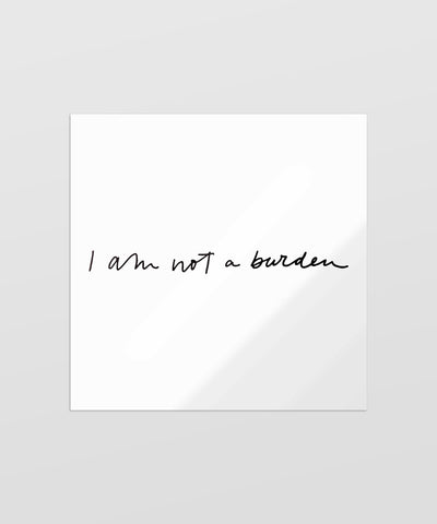 Temporary Tattoos - Not a Burden