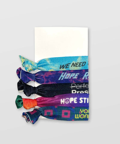 Presence Elastic Tie Bracelet 5-Pack