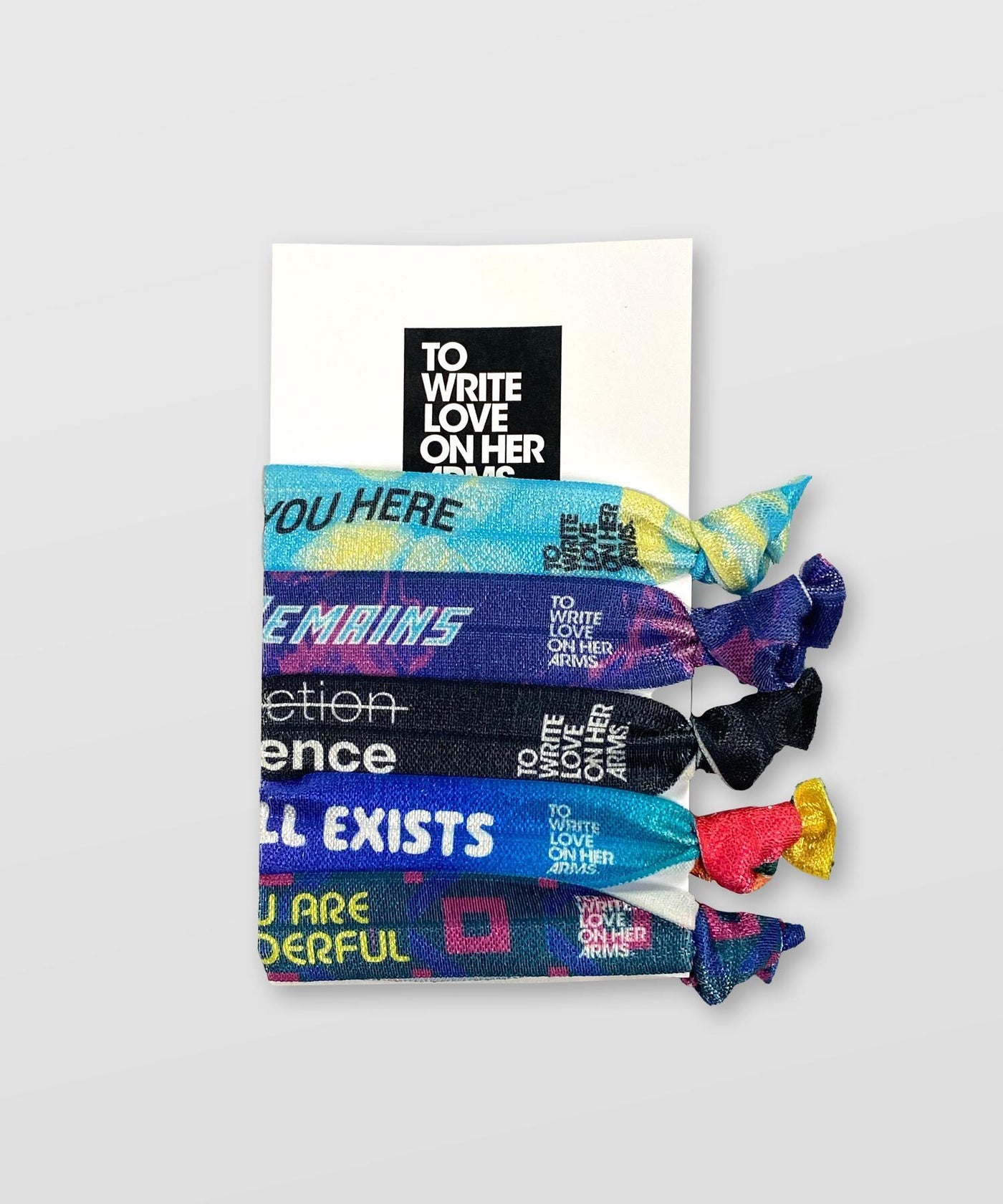 Presence Elastic Tie Bracelet 5-Pack